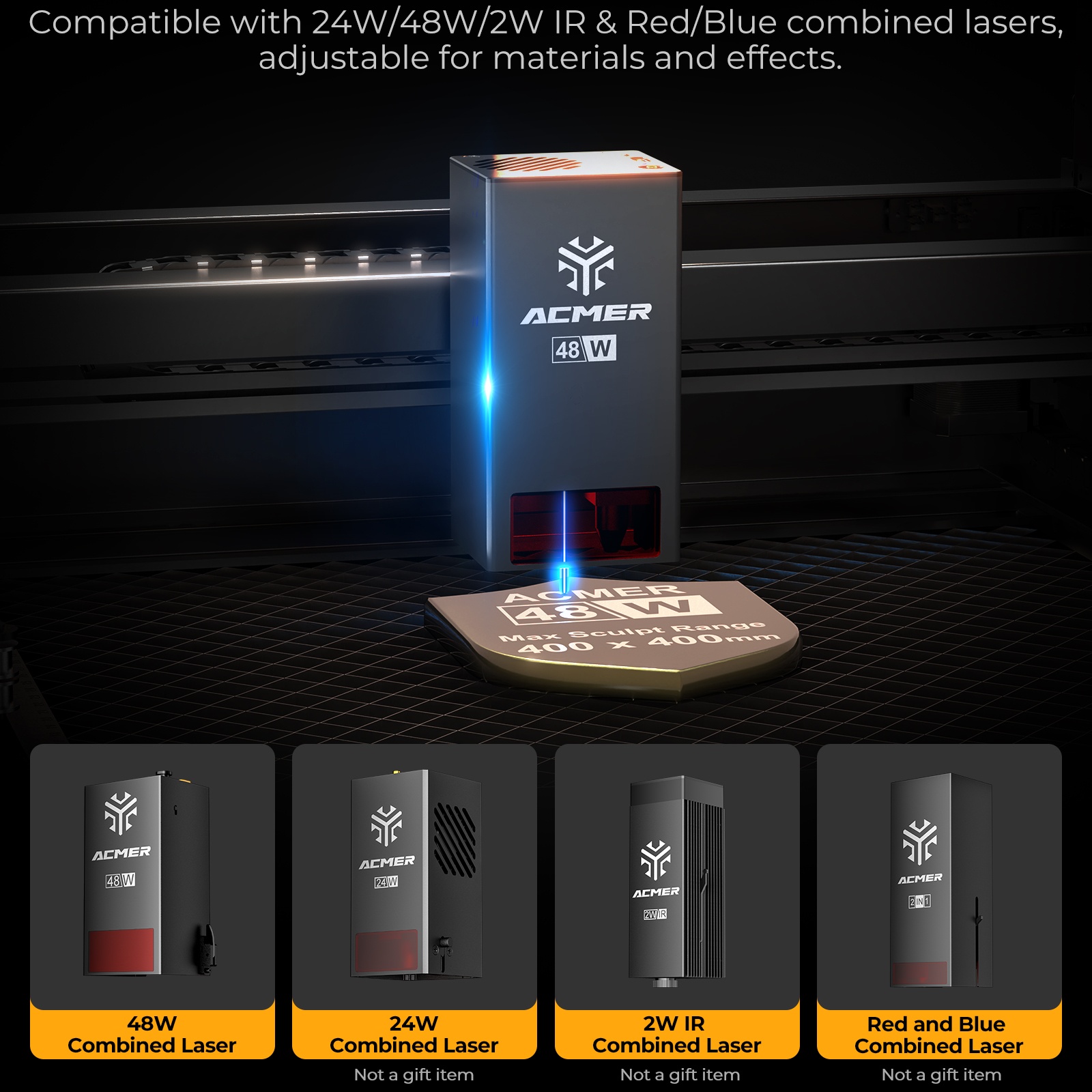 ACMER P3 48000mm/min Class 1 L - Industrial Laser Engraver For Wood 评论和价格