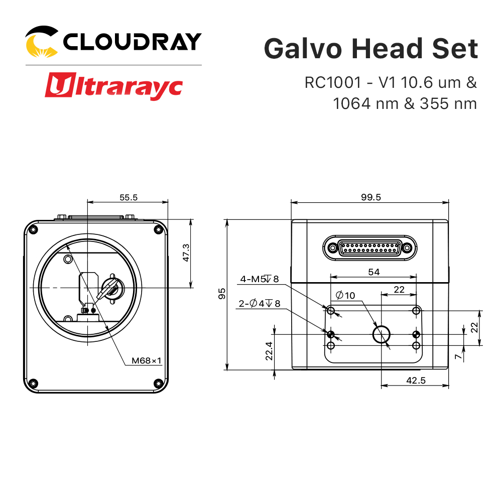 Ultrarayc RC1001-V1 Scanning G - Galvo Scan Head 评论和价格