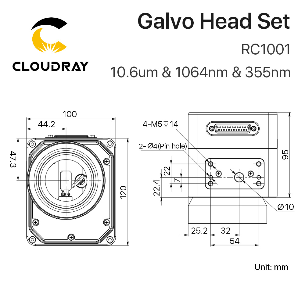 Cloudray RC1001 Fiber Laser Sc - Galvo Scan Head 评论和价格